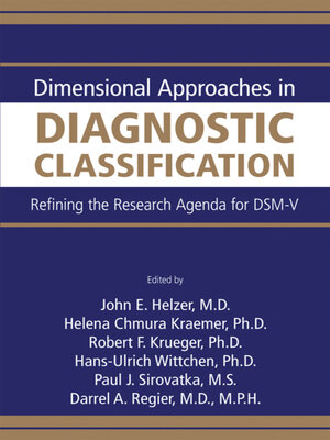 cover image of Dimensional Approaches in Diagnostic Classification